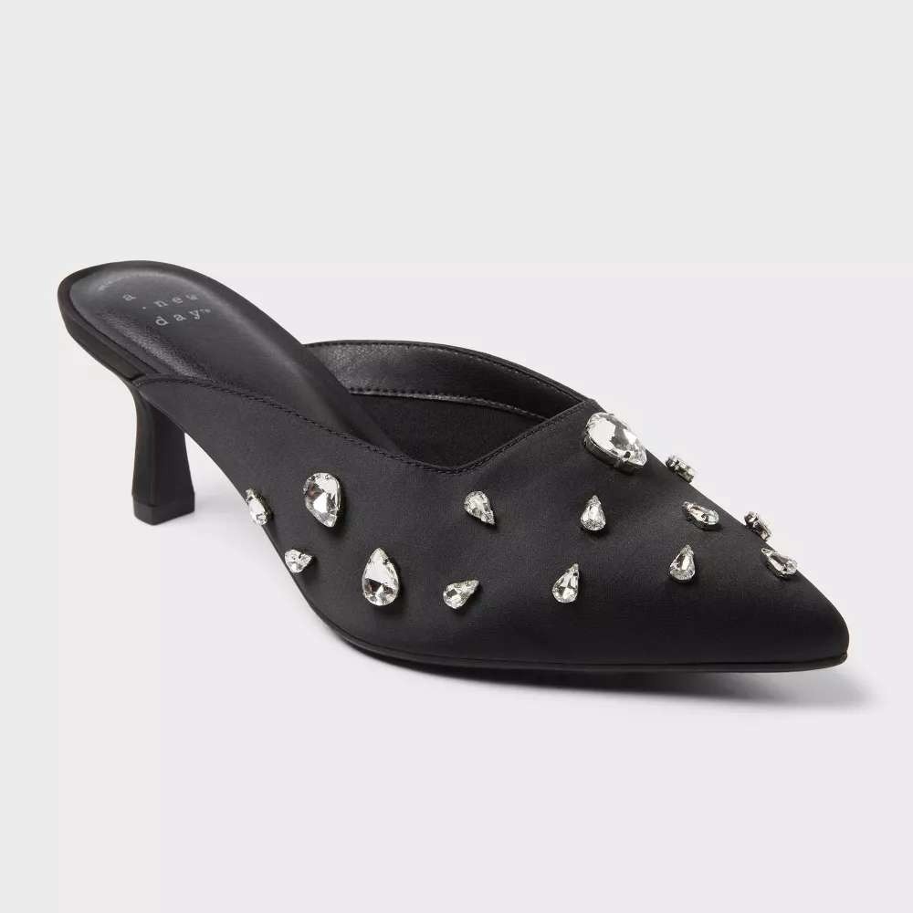 Women's Katia Heels by A New Day Black Size 8.5 New With Tags
